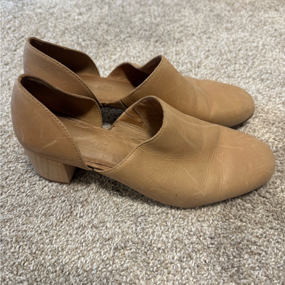 Madewell Tan Leather Women's Kristie mules size 8